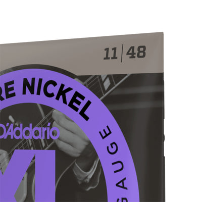 D'Addario Pure Nickel Electric Guitar Strings, Blues/Jazz Rock, 11-48 (EPN115)