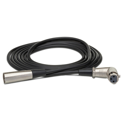 Hosa Balanced Interconnect Cable with Right-Angled XLR Female End, 25-Foot (XFF-125)