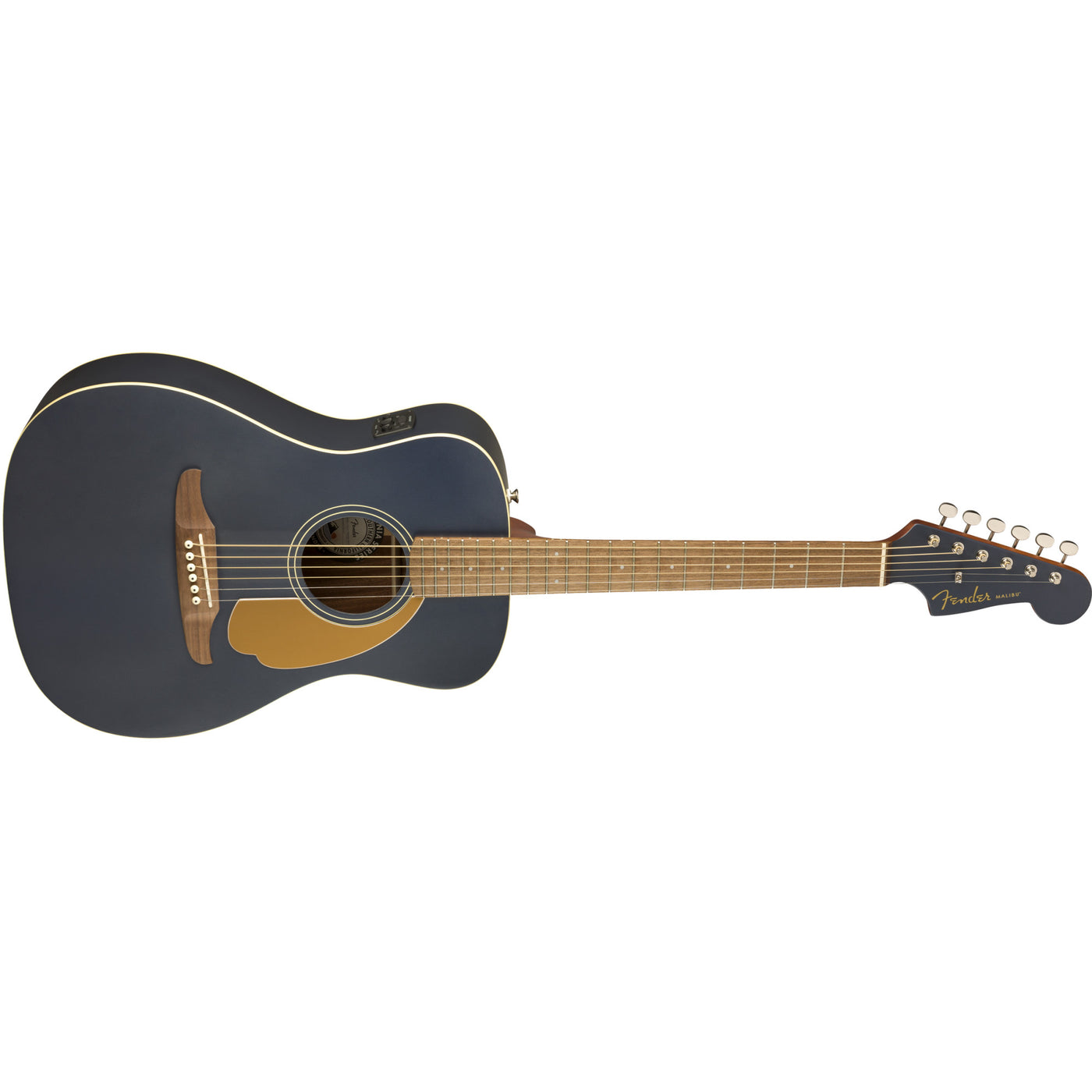 Fender Malibu Player Acoustic-Electric Guitar, Midnight Satin (0970722050)