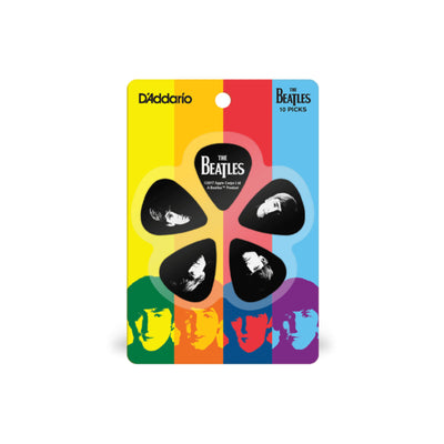 D'Addario Beatles Guitar Picks, Meet The Beatles, 10 Pack, Medium (1CBK4-10B2)