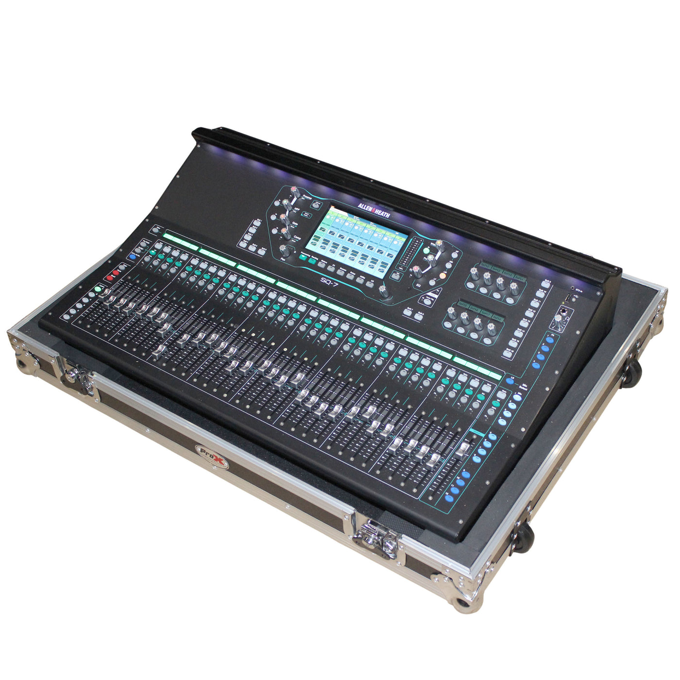ProX XS-AHSQ7W Digital Mixer Console Flight Case With Wheels, Fits Allen And Heath SQ7, Pro Audio Equipment Storage