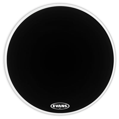 Evans MX1 Black Marching Bass Drum Head, 30 Inch