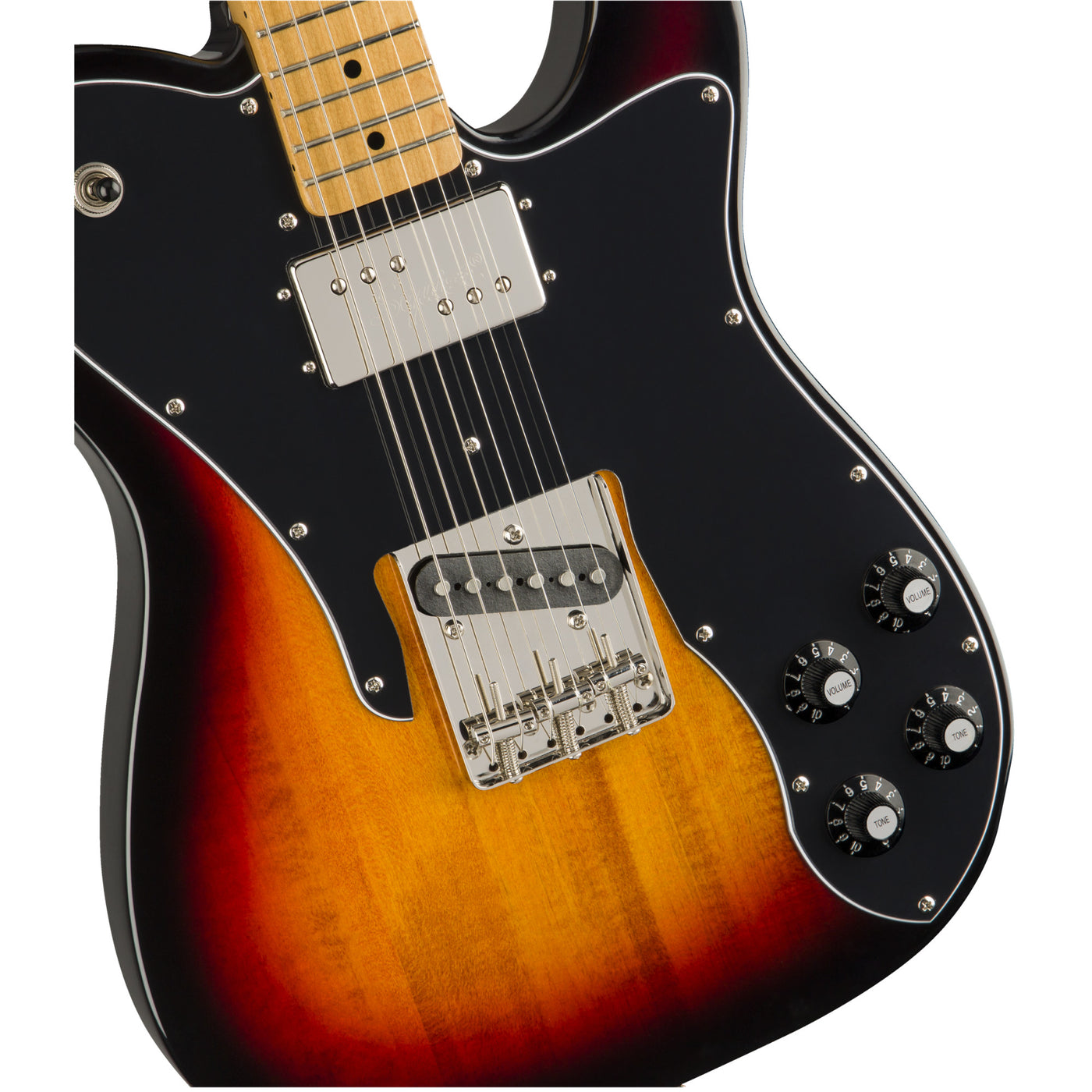 Fender Classic Vibe ‘70s Telecaster Custom Electric Guitar, 3-Color Sunburst (0374050500)