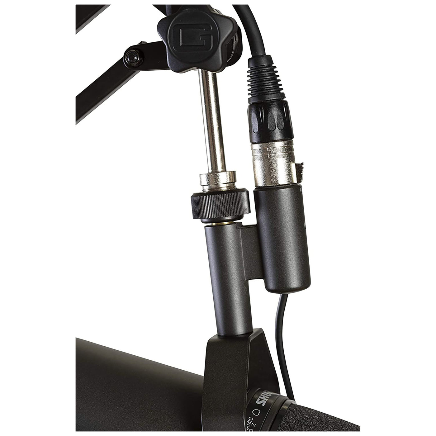 Desk-Mounted Broadcast/Podcast Boom Mic Stand