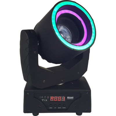 Blizzard 123891 Hypno Beam Moving Head with 60W 4-in-1 LED and Ring Effects