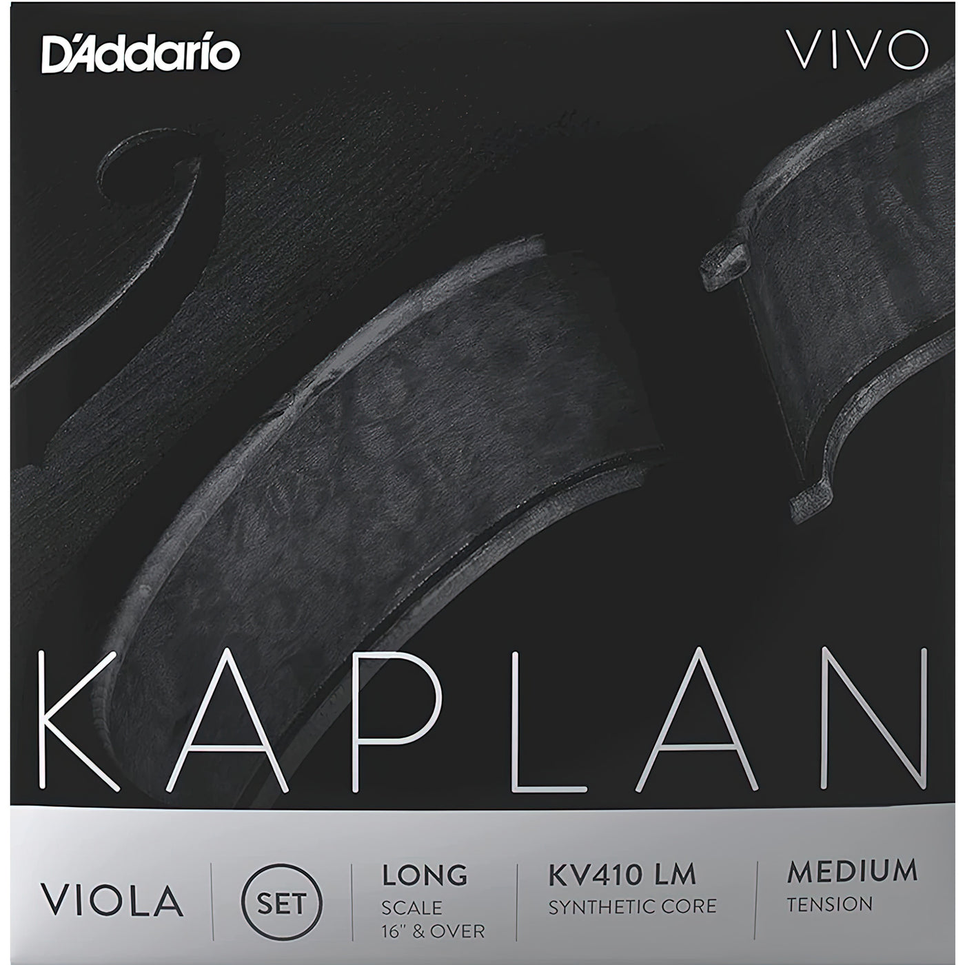 D'Addario KV410 Kaplan Vivo Viola String Set, Long Size (KV410 LM)