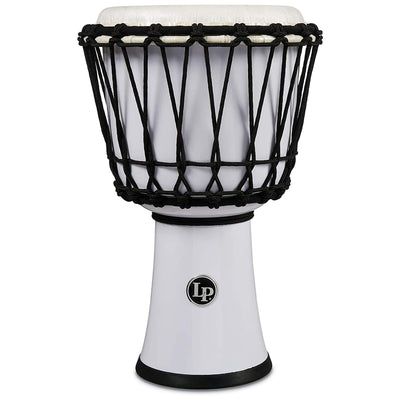 LP World Collection Rope Circle Djembe, 7", White
