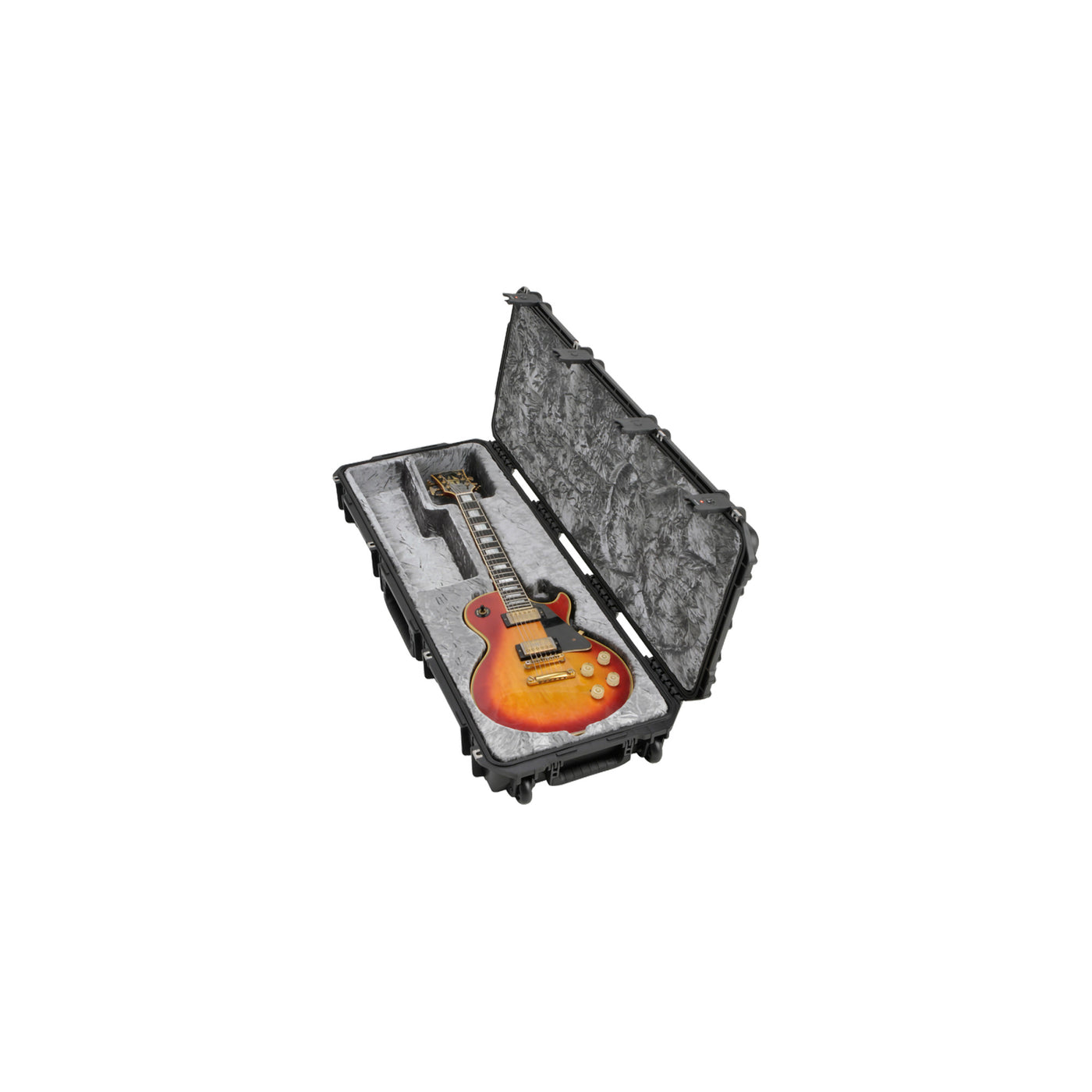 SKB Cases 3i-4214-56 iSeries Waterproof Hardshell Les Paul Guitar Case with Pressure Equalization, Wheels, and TSA Locking Latch System