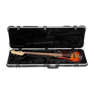 SKB Electric Bass Rectangular Case_x000D_
Molded Plastic Bass Guitar Case for "P" and Jazz-style Bass Guitars with TSA Locks (1SKB-44)