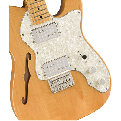 Fender Classic Vibe '70s Telecaster Thinline Electric Guitar, Natural (0374070521)