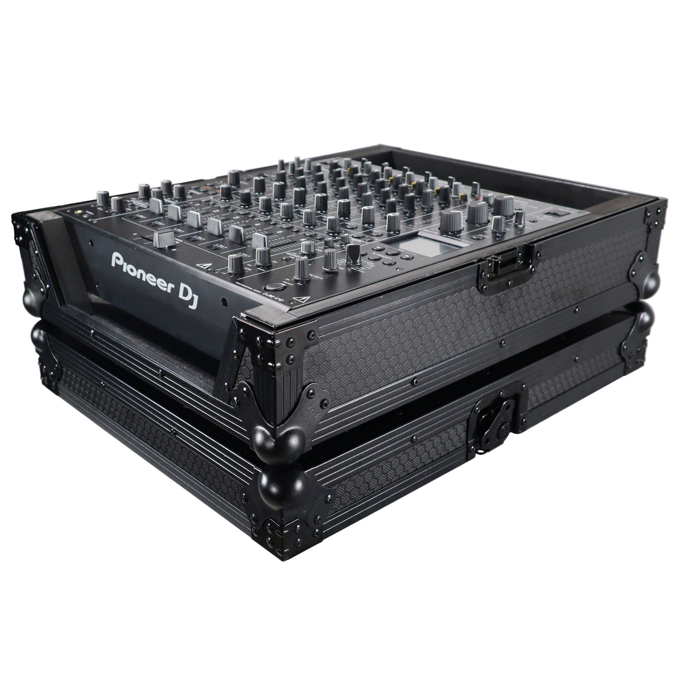 ProX XS-DJMV10BL ATA Style Hard Travel Case, For DJM-V10 and DJM-V10-LF 6 Channel DJ Mixer, Pro Audio Equipment Storage, Black on Black