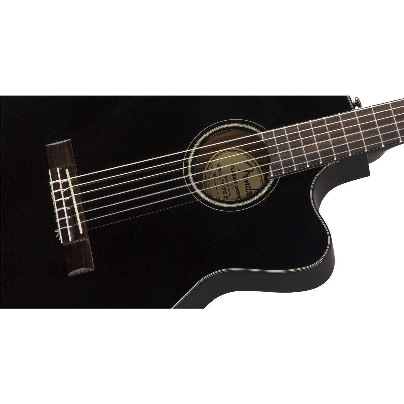 Fender CN-140SCE Acoustic Electric Guitar, Black (0970264306)