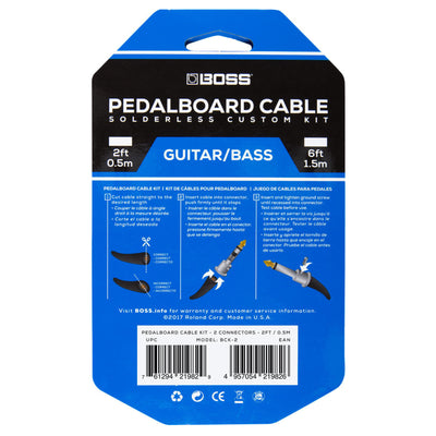 Boss BCK-2 Pedal Board Cable Kit - 2', 2 Connectors
