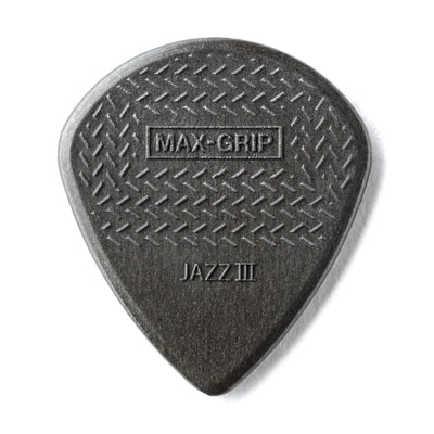 Dunlop 471P3C Max-Grip Jazz lll Carbon Fiber Pick- 6 Pack