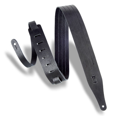 Levy's 2" Triple-Stitch Leather Strap in Black