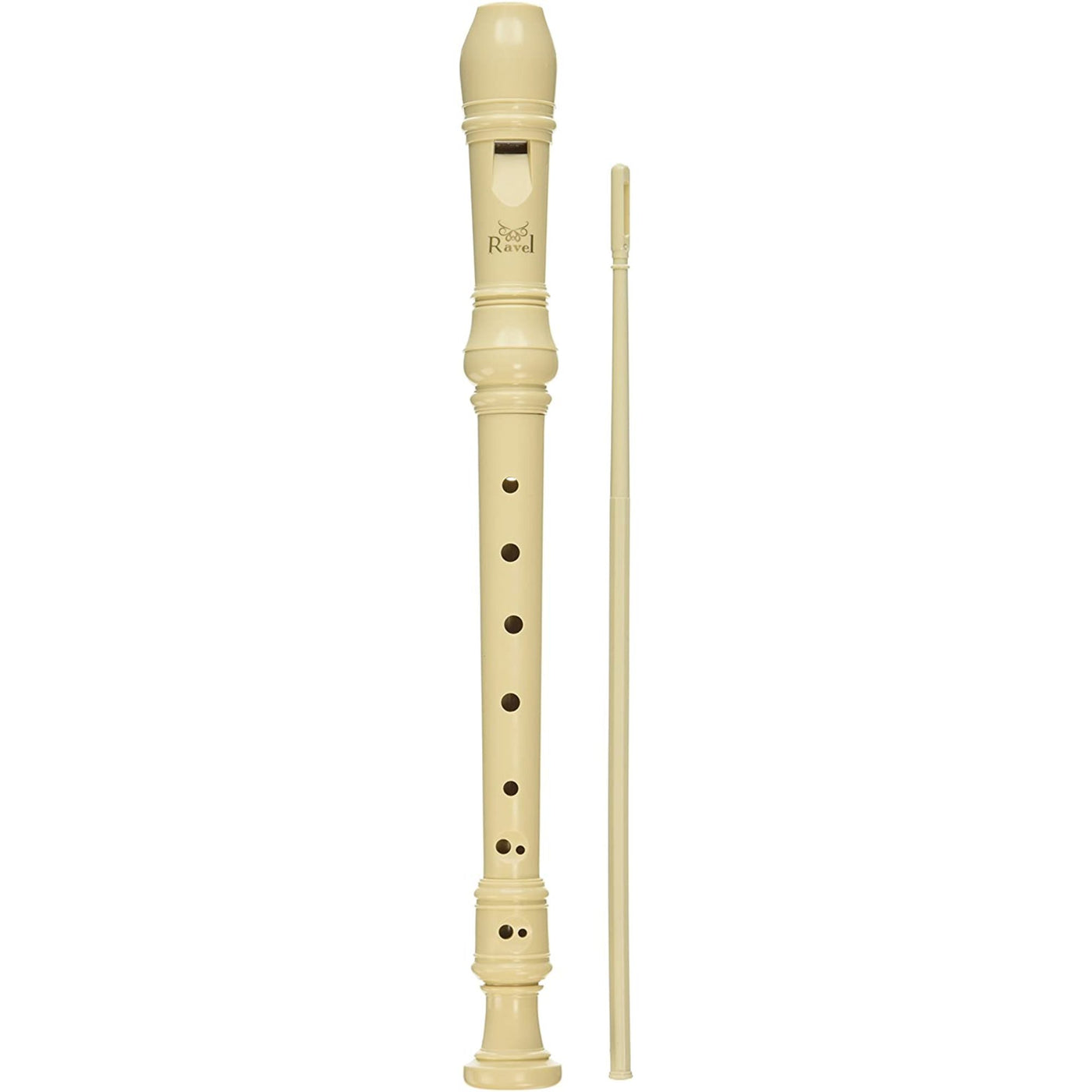 Ravel Recorder with Cleaning Rod and Bag, Ivory (EM570IV)