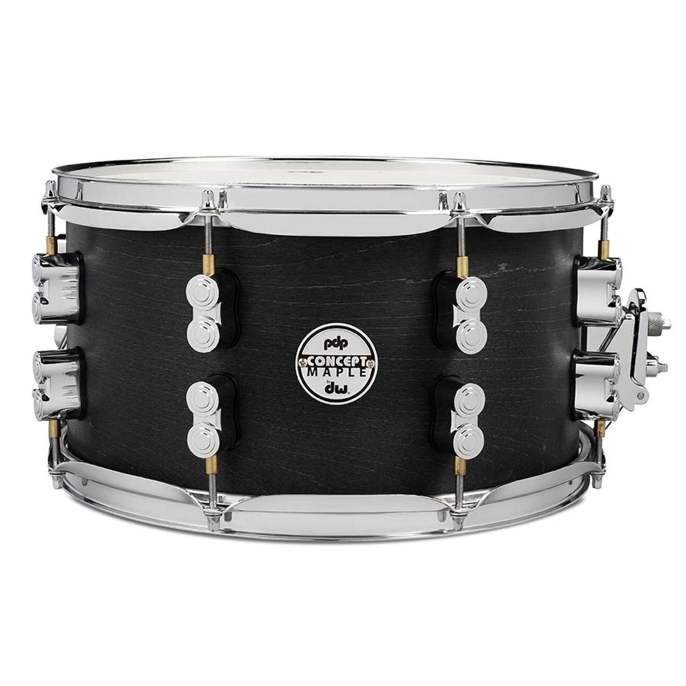 DW PDP Concept Snare 7" X 13" Black Wax Snare Drum