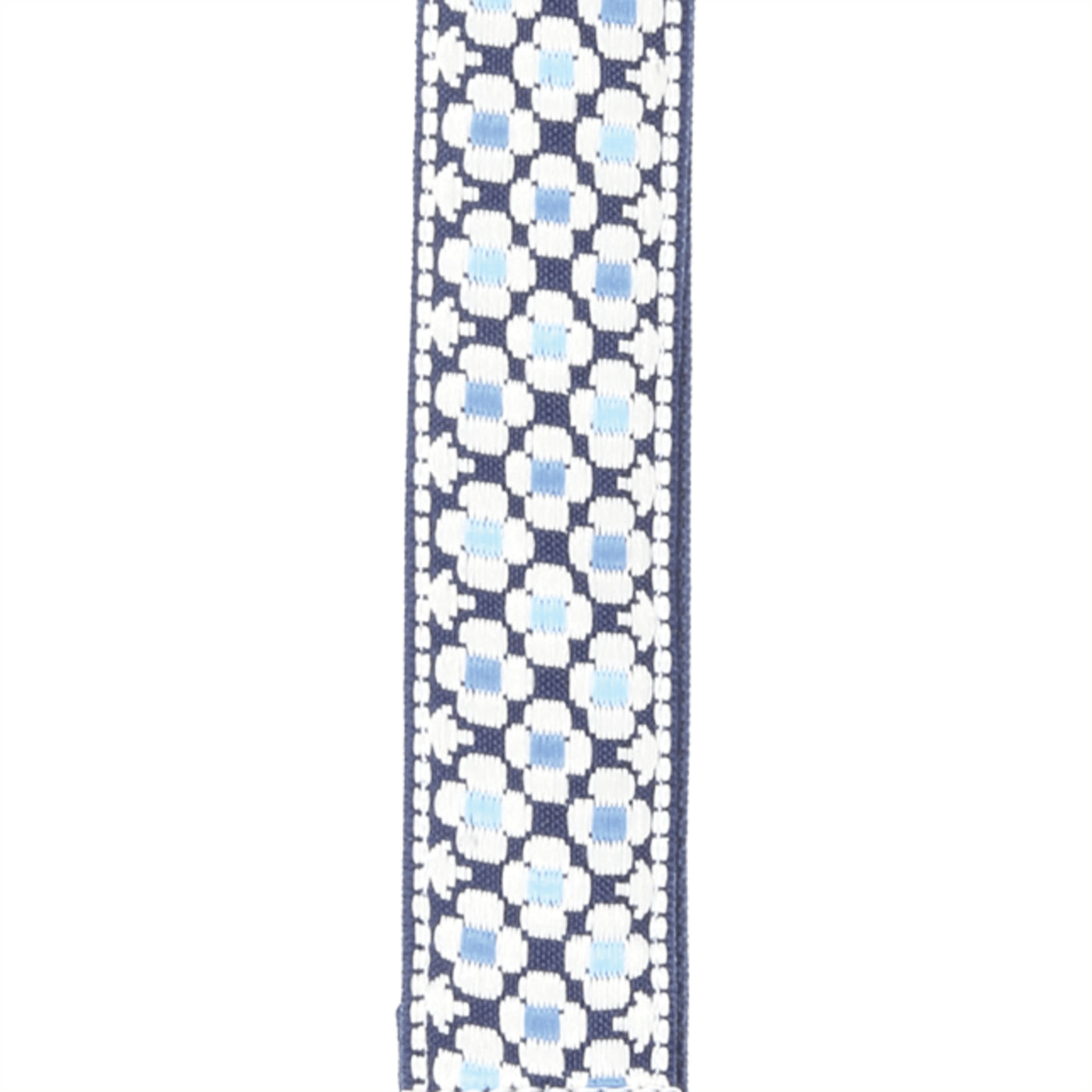 D'Addario Woven Nylon Ukulele Strap, Blue Flowers (15UKE01)