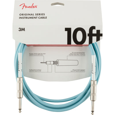 Fender Original Series 10-Foot Straight to Straight Instrument Cable, Daphne Blue (0990510003)
