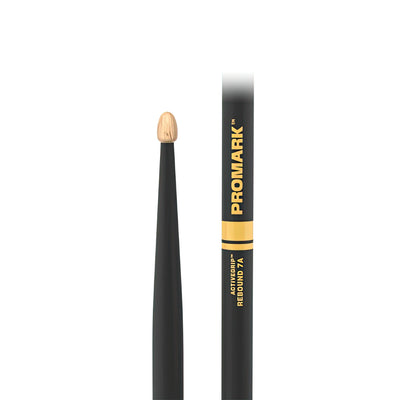 ProMark Rebound 7A ActiveGrip Hickory Drumstick, Acorn Wood Tip (R7AAG)