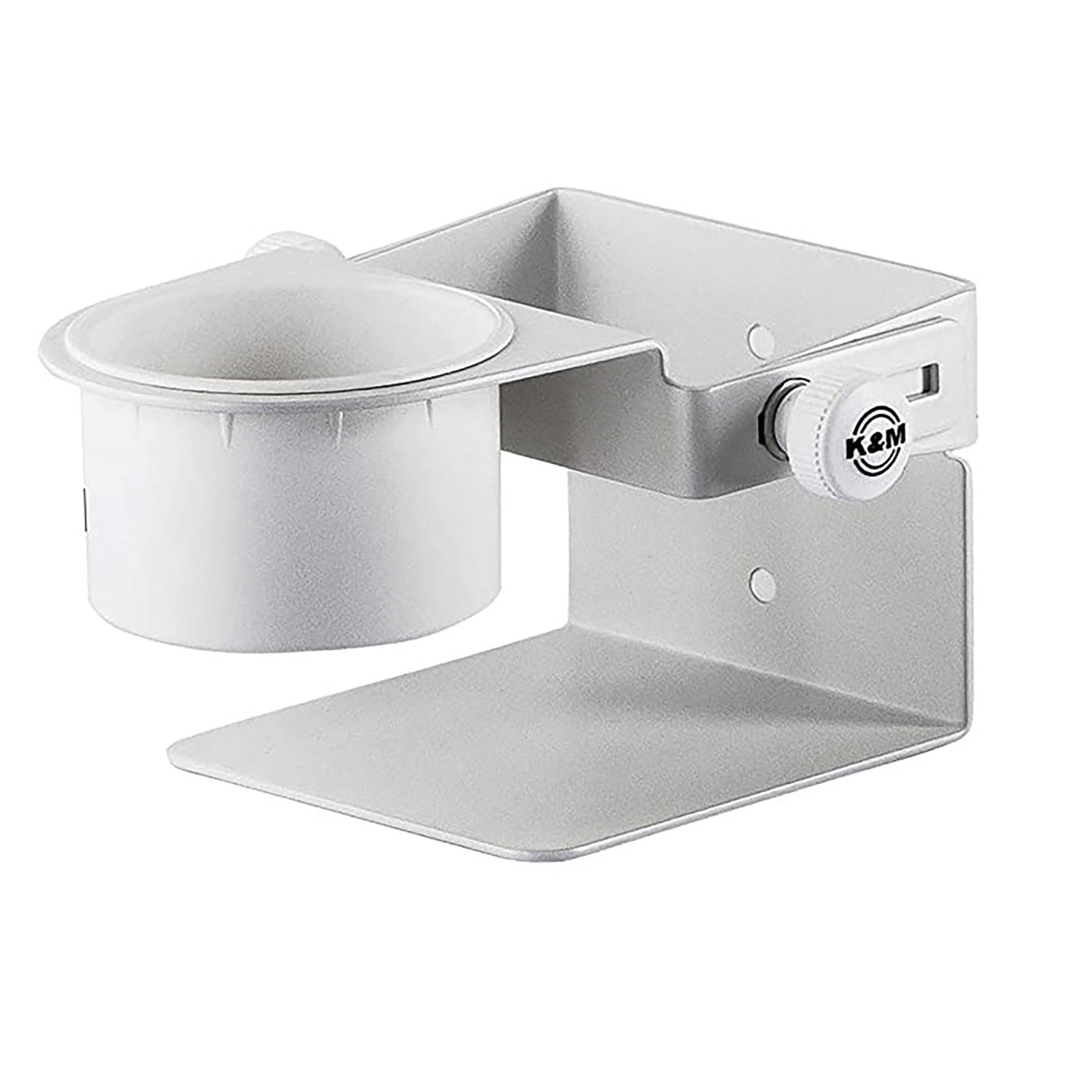 K&M Hand Sanitizer Holder Table/Desktop - White