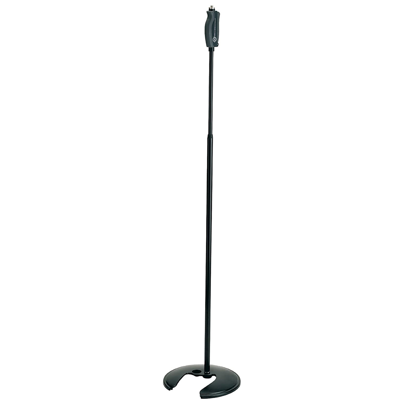 K&M Stackable Round Base One Hand Microphone Stand