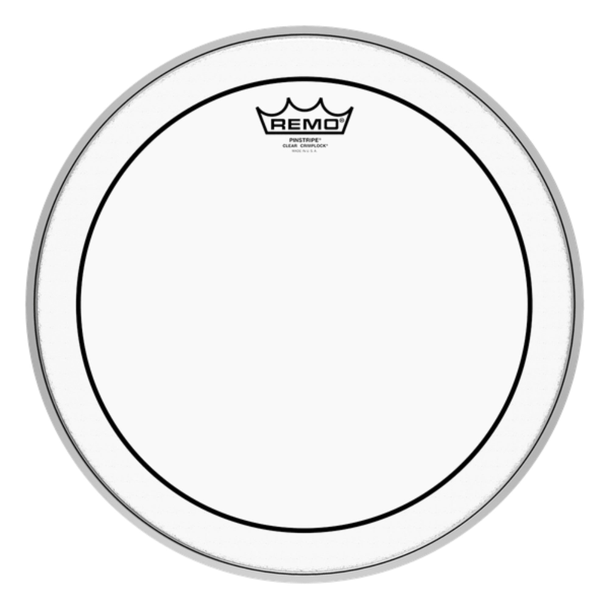 Remo PS-0306-MP 6" Pinstripe Clear Crimplock Marching Tenor Drum Head – Intersta