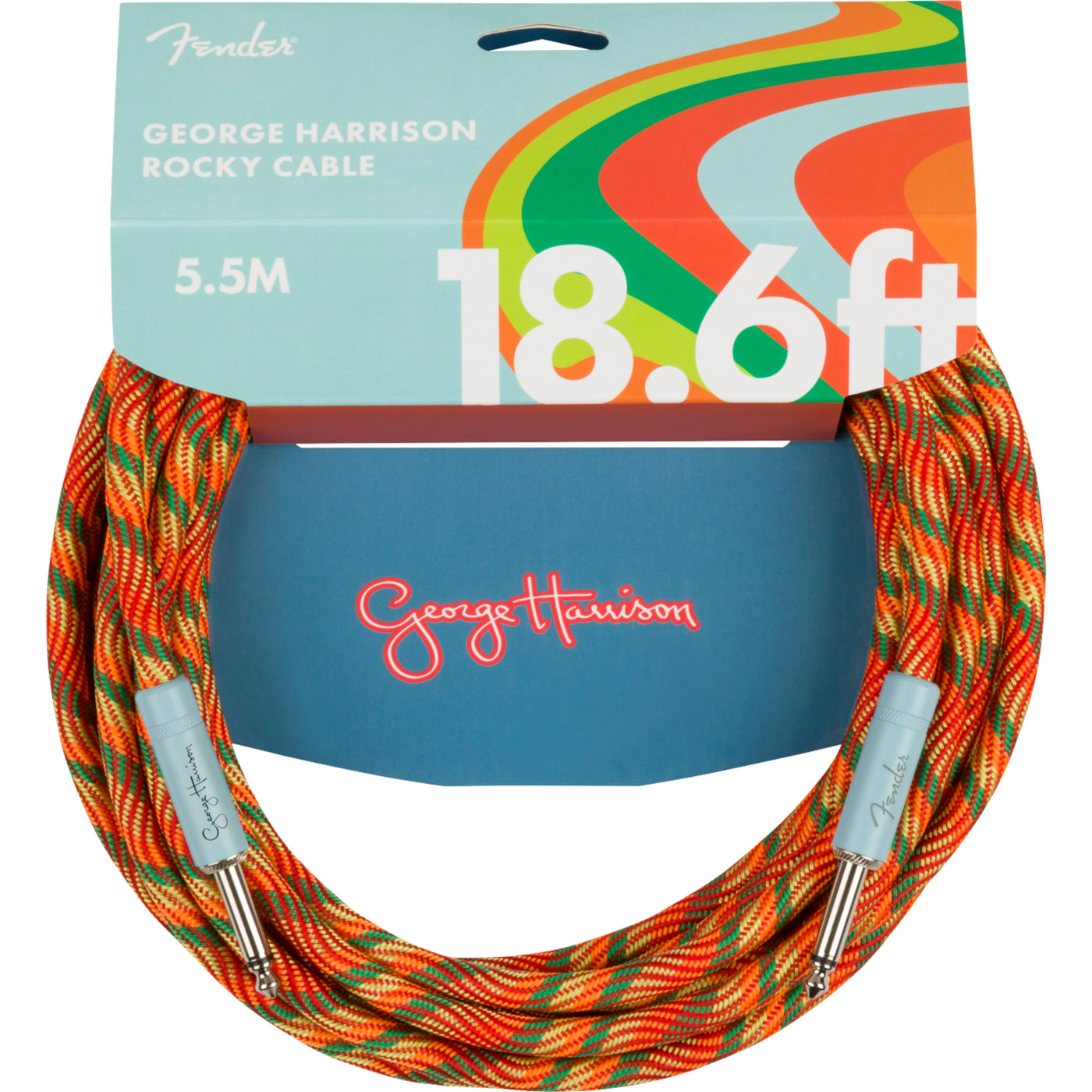 Fender George Harrison Rocky Instrument Cable, 18.6 Feet, 5.5 Meters (0990818211)