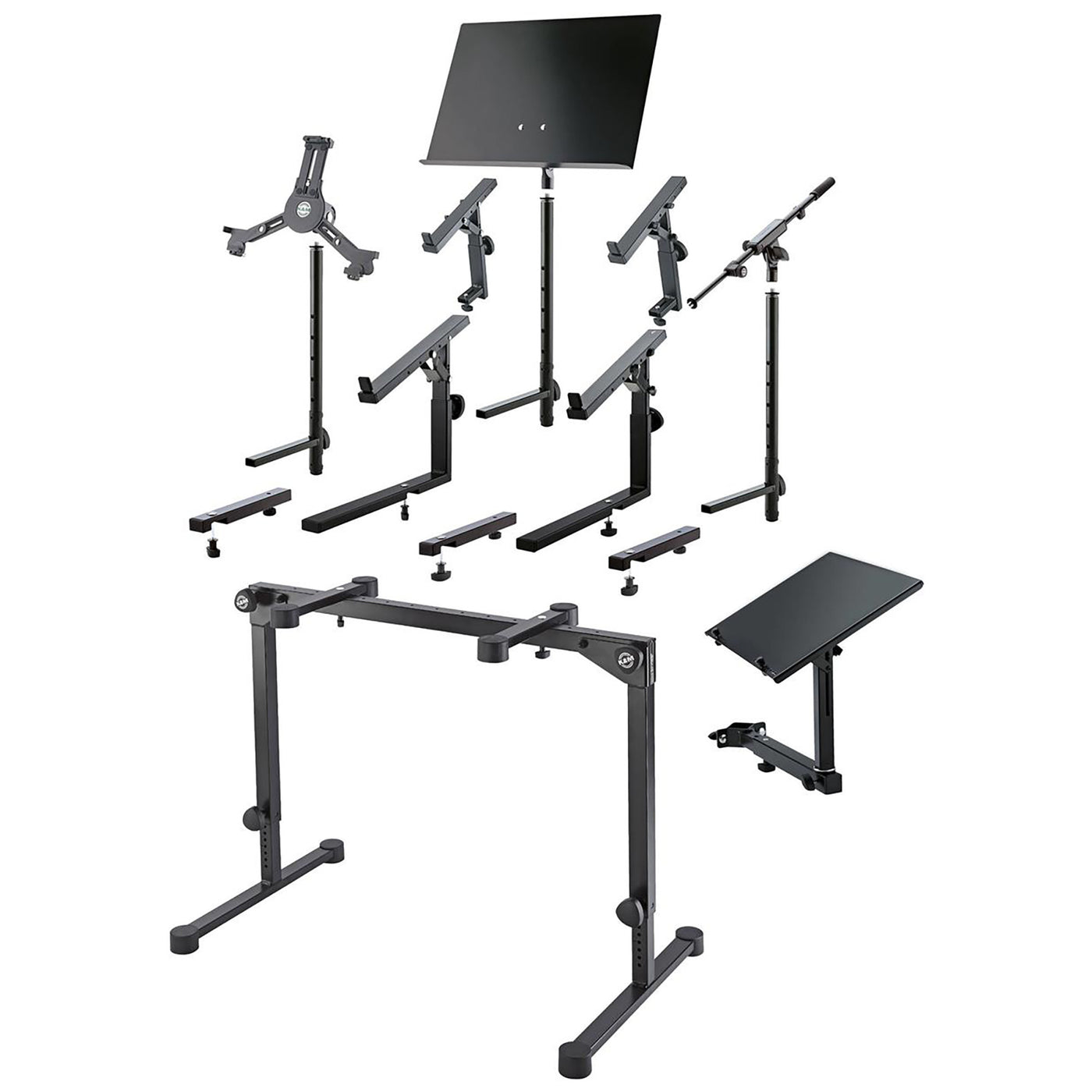 K&M Omega Pro Table Style Keyboard Stand - Black