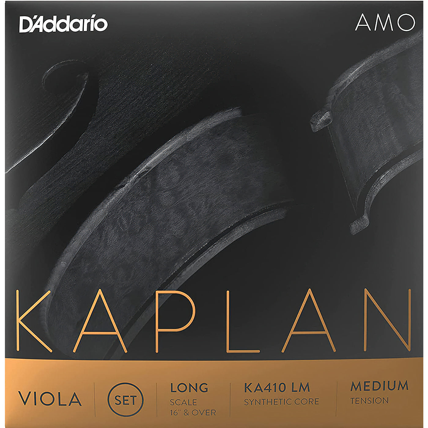D'Addario KA410 Kaplan Amo Viola String Set, Long Size (KA410 LM)
