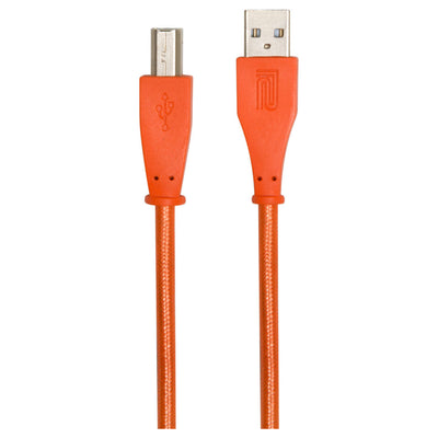 Roland RCC-3-UAUB 3' Interconnect Cable, USB-A to USB-B - Orange Woven