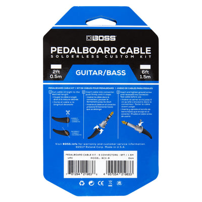 Boss BCK-10 Pedal Board Cable Kit - 12', 10 Connectors