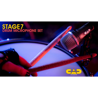 CAD Audio STAGE7 7-piece Drum Microphone Pack (STAGE7)