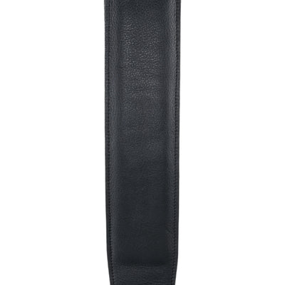 D'Addario Padded Garment Leather Guitar Strap, Black (25PLC01)