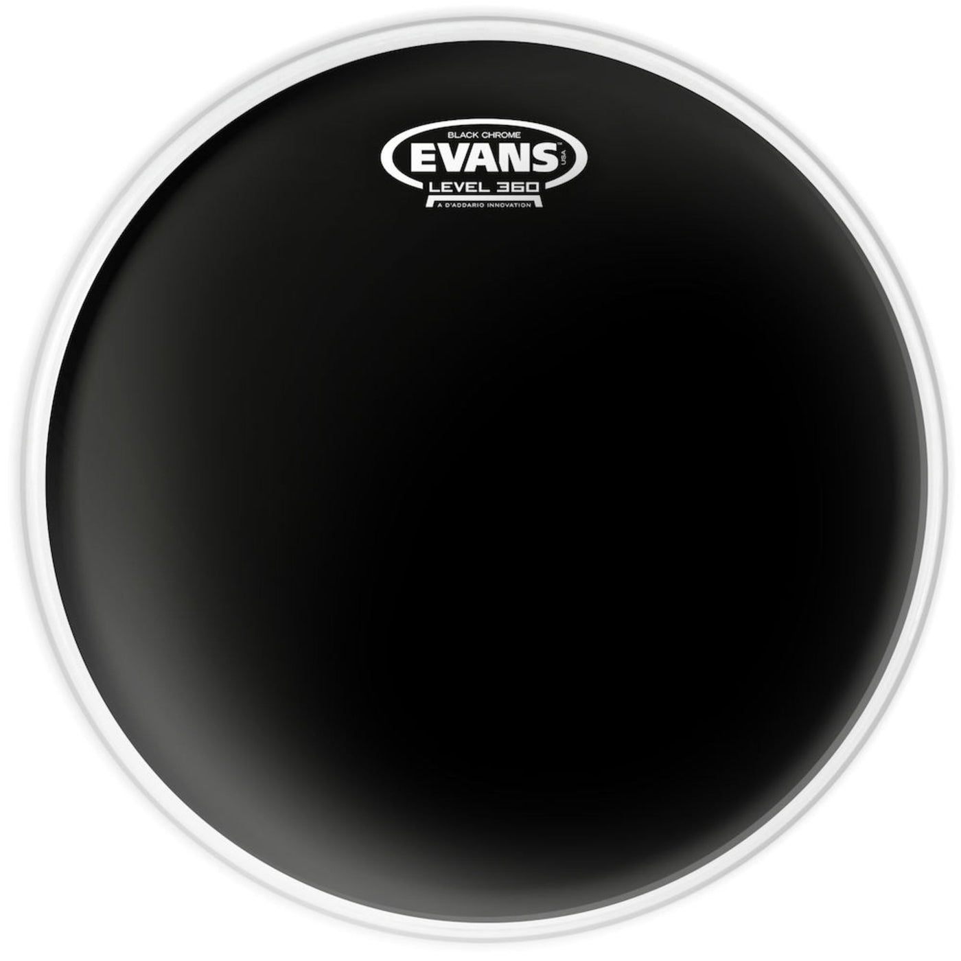 Evans Black Chrome Drum Head, 14 Inch