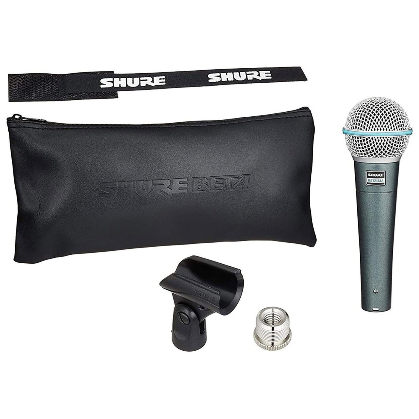 Shure BETA 58A Supercardioid Dynamic Vocal Microphone-Silver