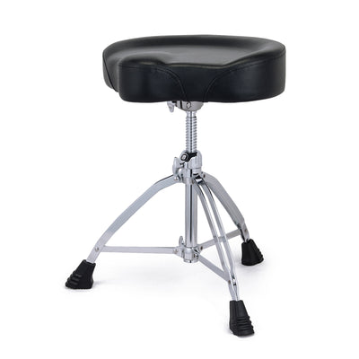Mapex Saddle Top Drum Throne with Double-Braced Legs and Cushioned Saddle Seat
