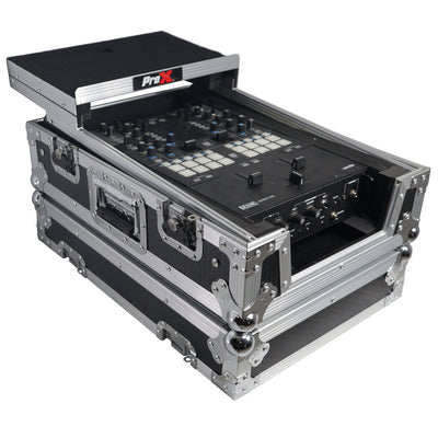 ProX XS-M11LT ATA-300 Flight Road Case, Fits Pioneer DJM S11 / Rane 70 / 72 MK2, With Laptop Shelf, Pro Audio Equipment Storage