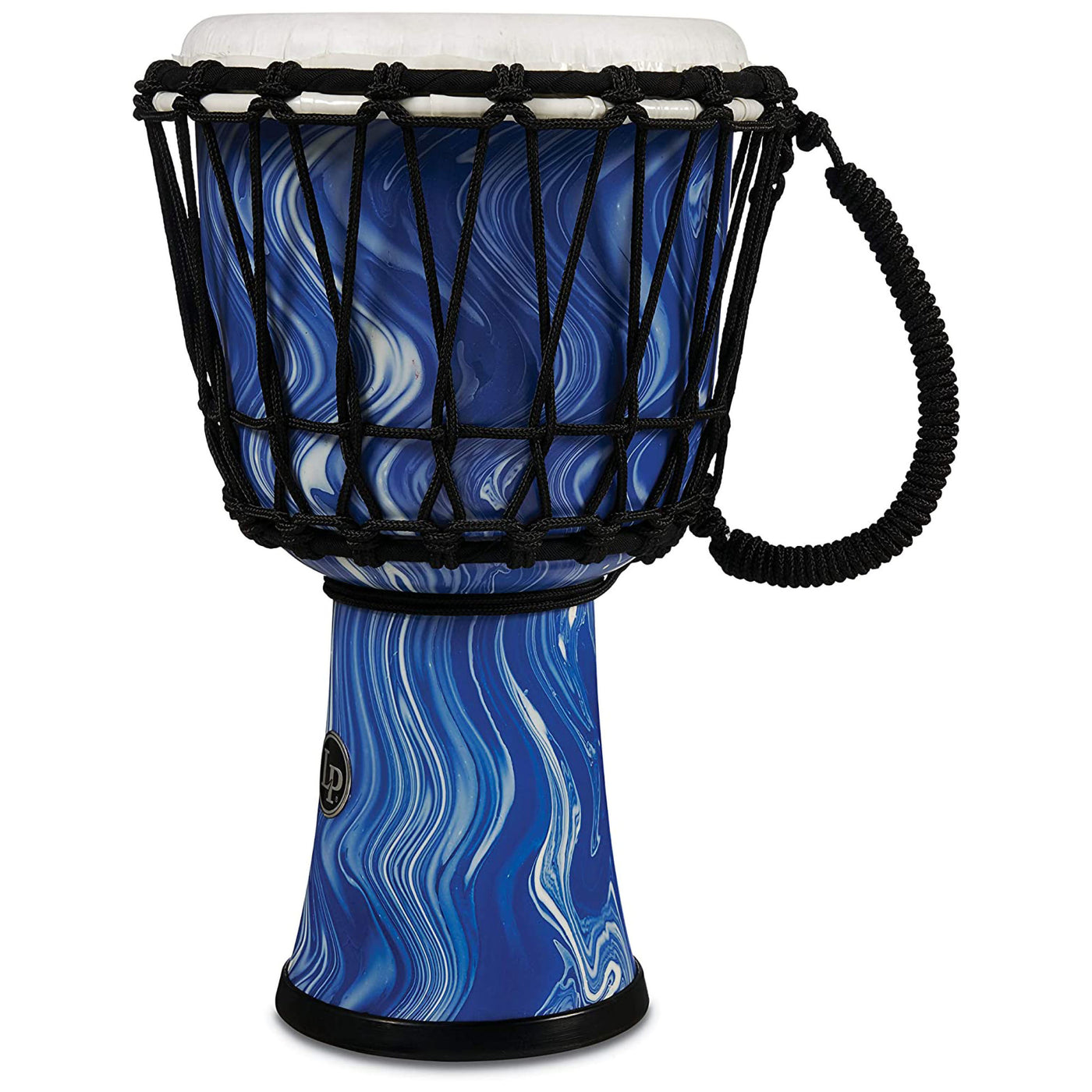LP World Collection Rope Circle Djembe, 7", Blue Marble