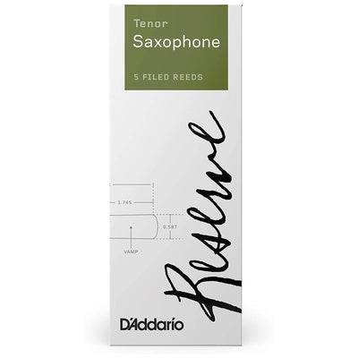 D'Addario Reserve Tenor Saxophone Reeds, Strength 3.0, 5-pack