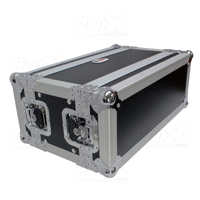 ProX X-4U7D 4U Deluxe Effects Rack with Handle, Deep Rail to Rail, 7"