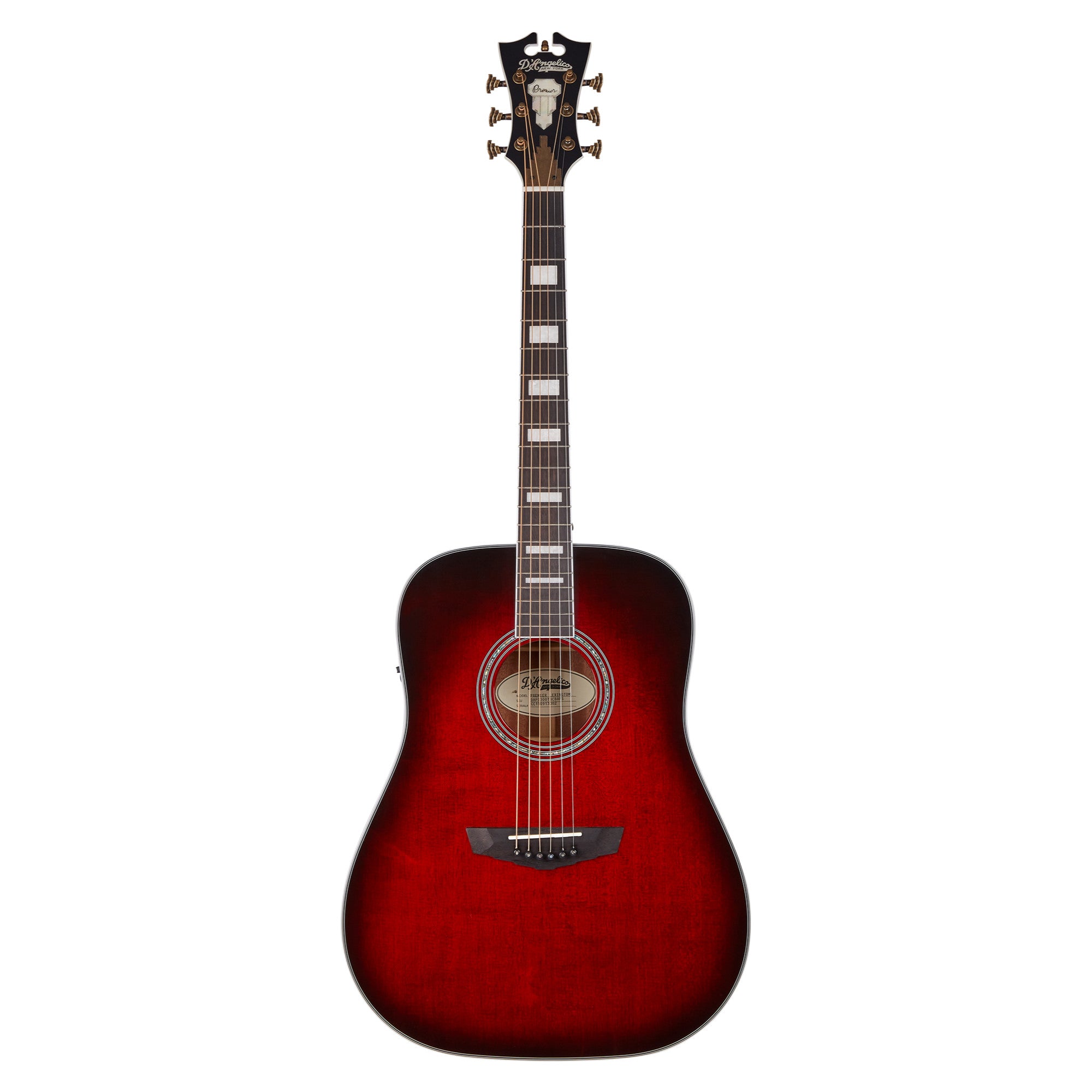 D’Angelico Premier Lexington Dreadnought Acoustic Electric Guitar, Bla – Interst