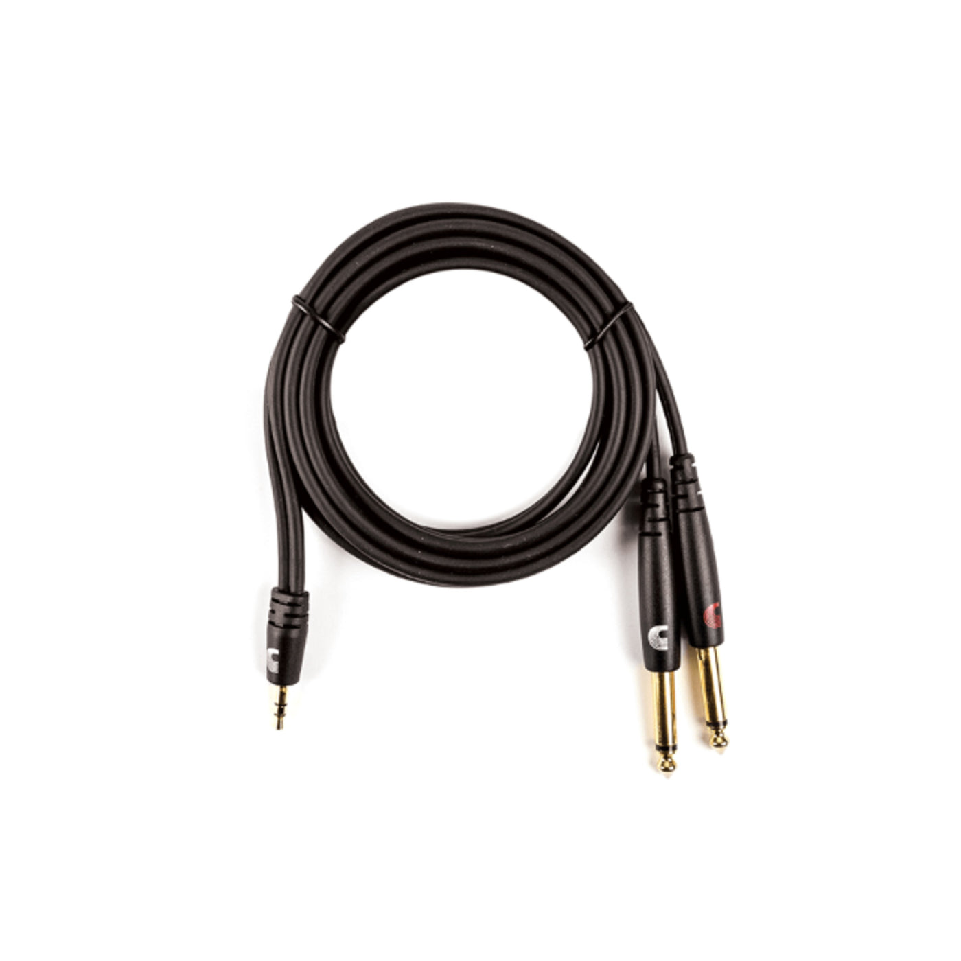 D'Addario Custom Series 1/8” to Dual 1/4” Audio Cables (PW-MPTS-06)