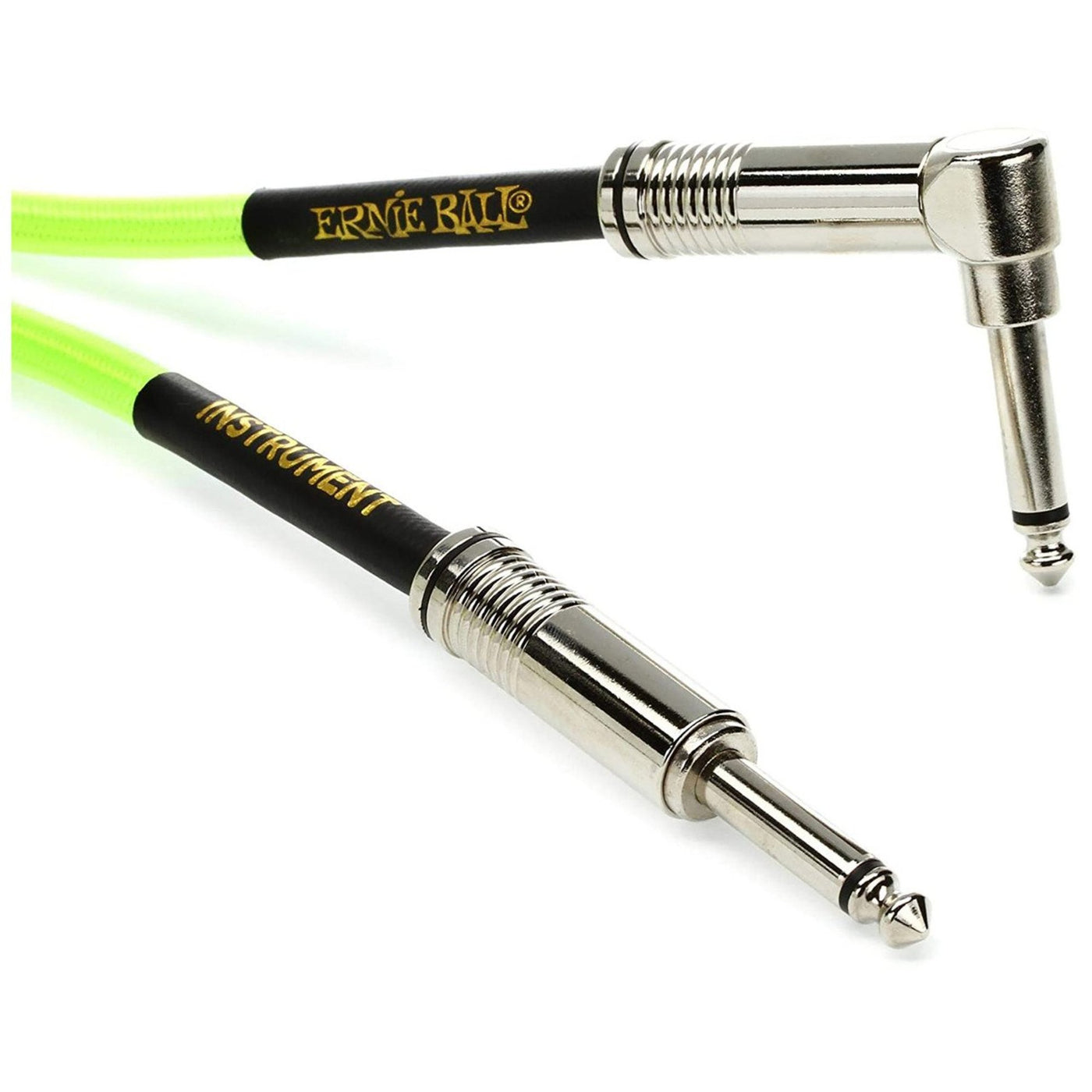 Ernie Ball 10' Instrument Cable, Neon Yellow