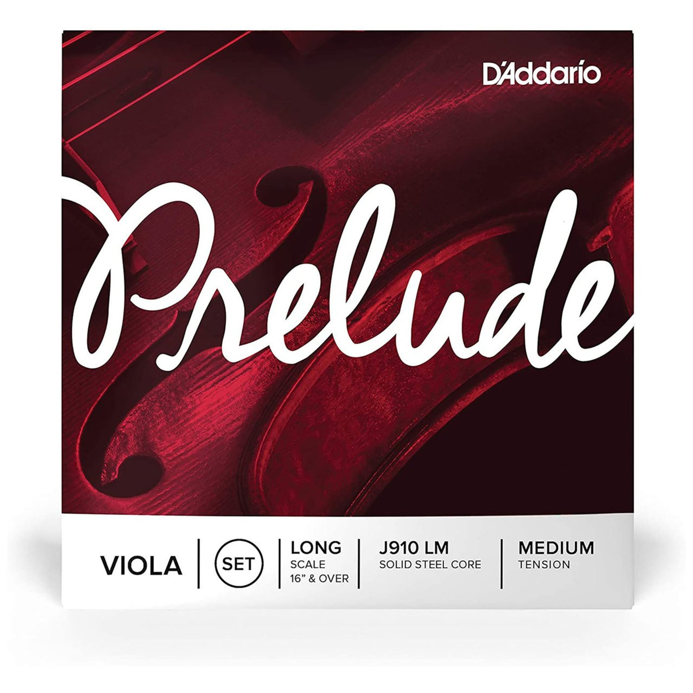D'Addario Prelude Viola String Set, Long Scale, Medium Tension