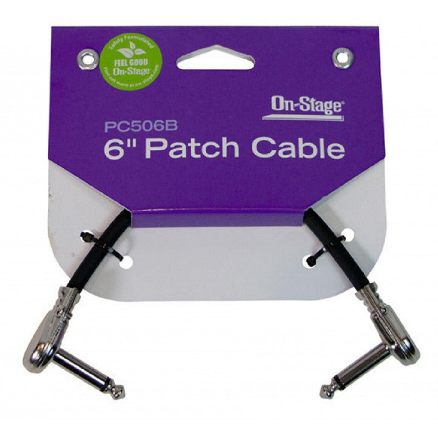 6" Patch Cable w/ Pancake Connectors (Black)