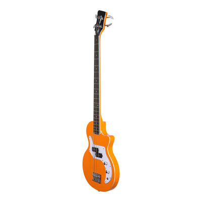 Orange O-Bass, Professional Electric Bass Guitar for Recording and Live Music Performances, Orange