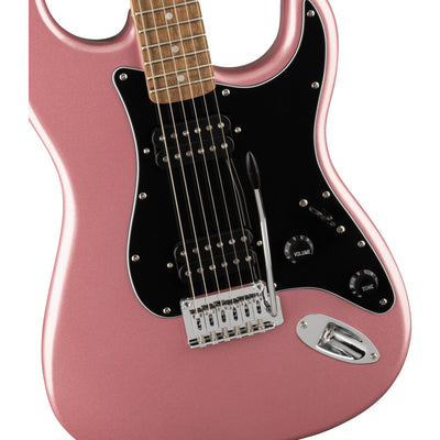 Fender Affinity Series Stratocaster HH Electric Guitar, Burgundy Mist (0378051566)