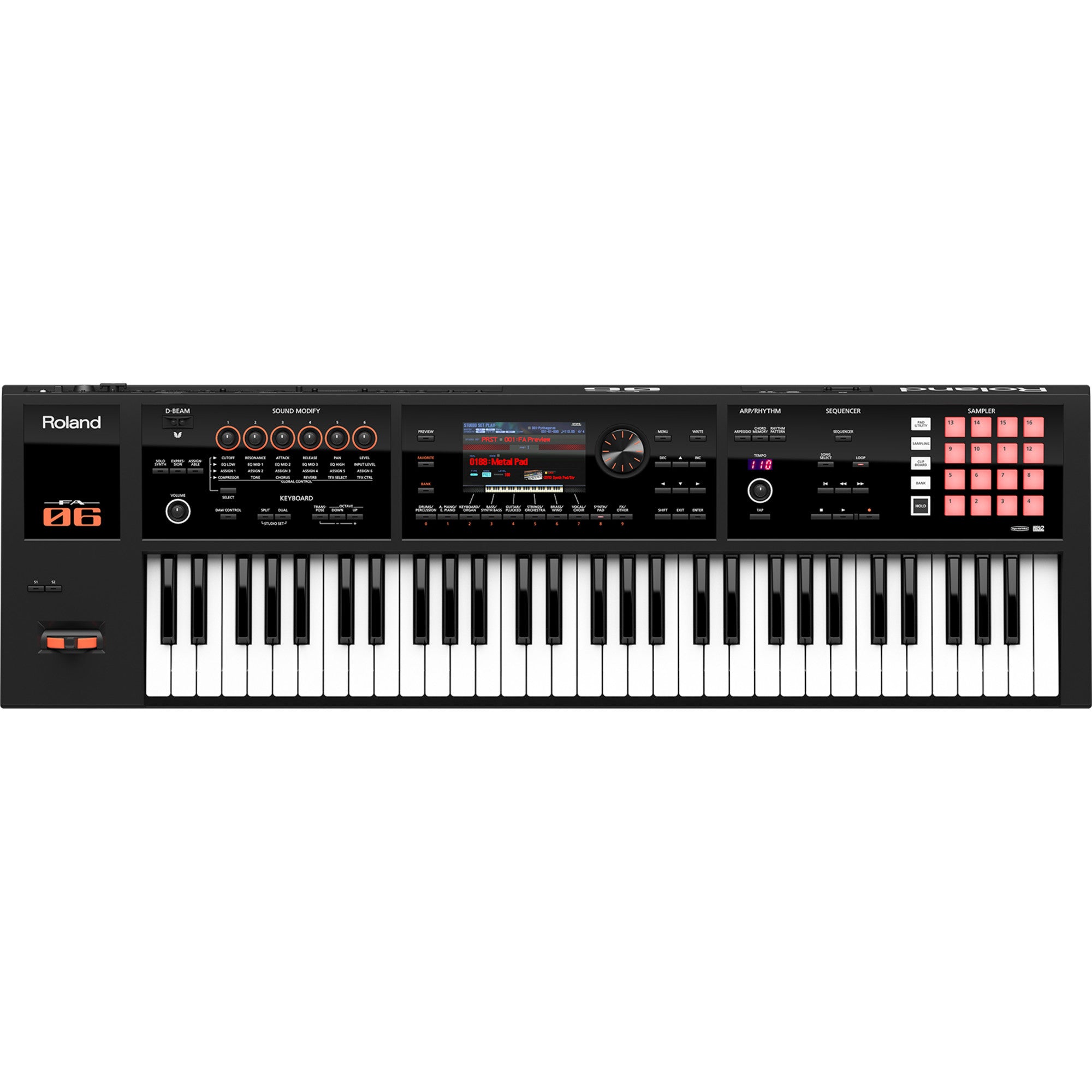 Roland Fantom 6 Keyboard Workstation Synthesizer, 61 Keys – Interstate Music