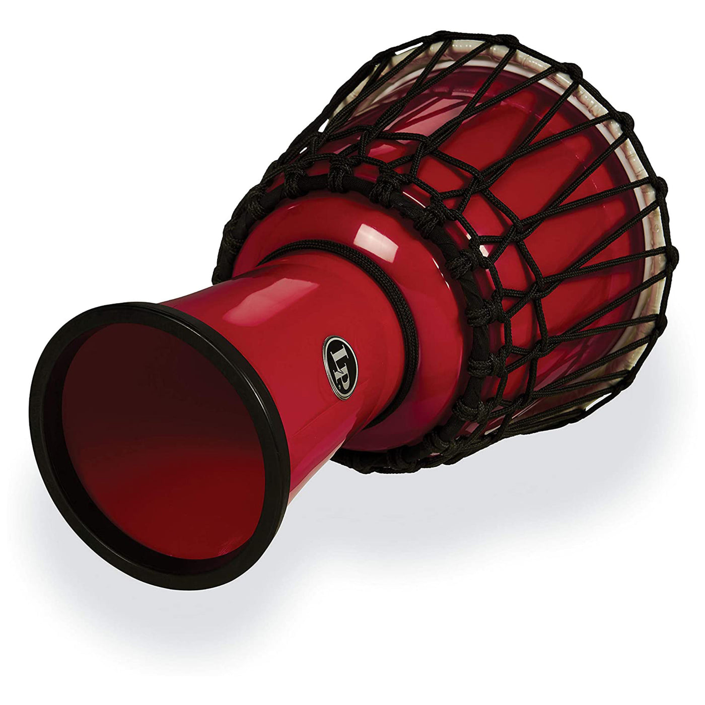 LP World Collection Rope Circle Djembe, 7", Red